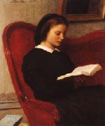 Henri Fantin-Latour The Reader(Marie Fantin-Latour,the Artist's Sister) Germany oil painting artist